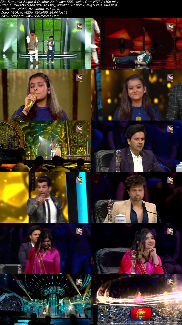 Superstar Singer 5 October 2019 HDTV 480p Full Show Download