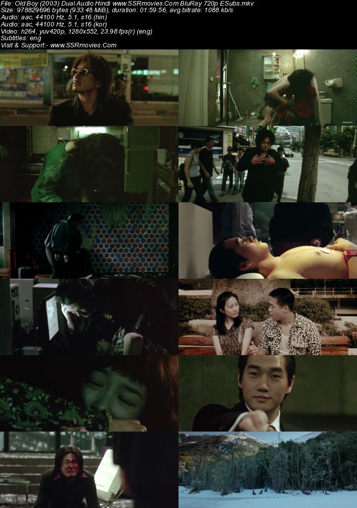 Oldboy 2003 Dual Audio Hindi ORG 720p 480p BluRay x264 ESubs Full Movie Download