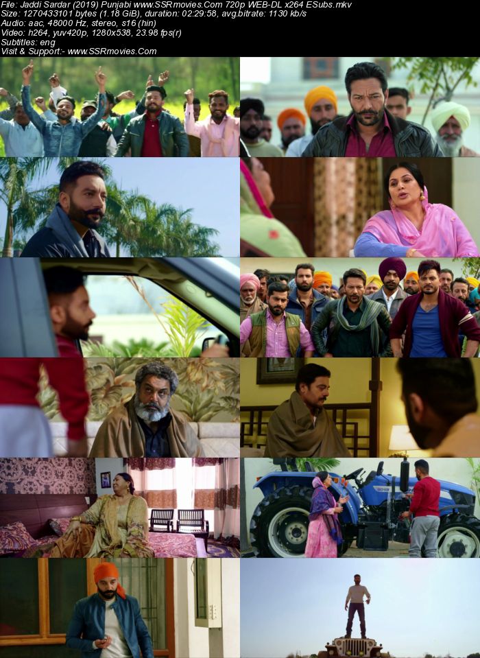 Jaddi Sardar (2019) Punjabi 720p WEB-DL x264 1.2GB ESubs Movie Download