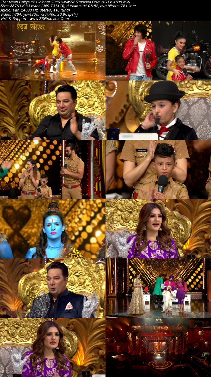 Nach Baliye 12 October 2019 HDTV 480p Full Show Download