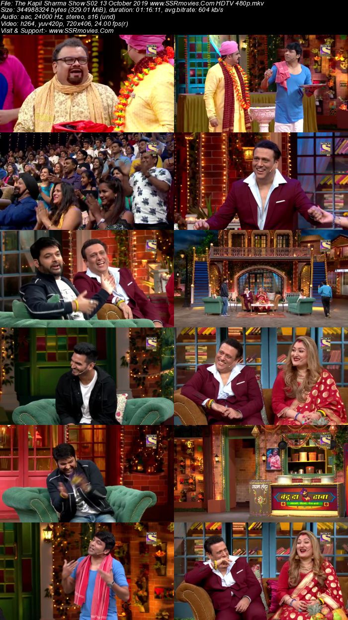 The Kapil Sharma Show S02 13 October 2019 Full Show Download HDTV HDRip 480p