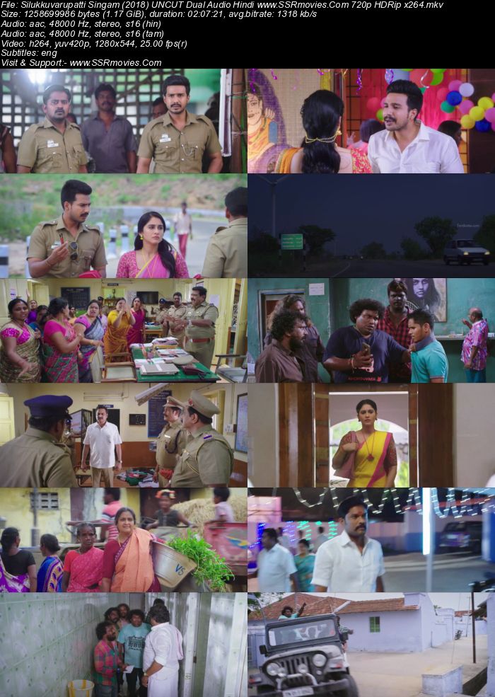 Silukkuvarupatti Singam (2018) Dual Audio Hindi 720p HDRip x264 ESubs Movie Download