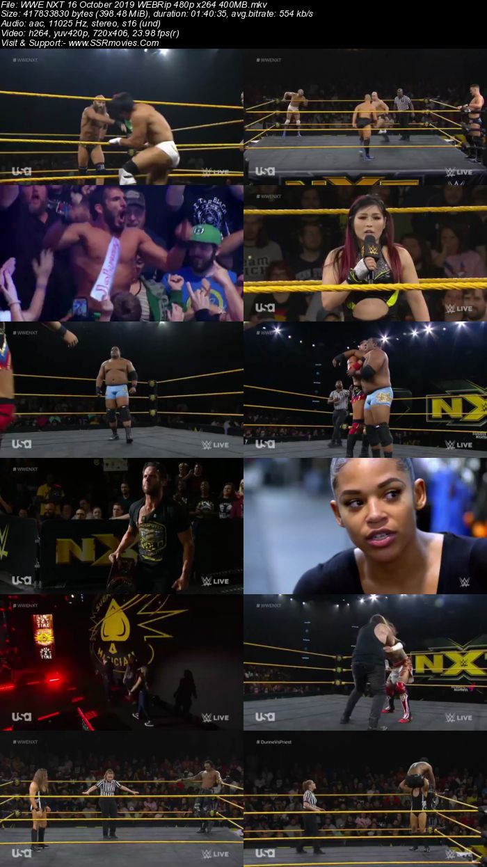 WWE NXT 16 October 2019 HDTV 480p Full Show Download