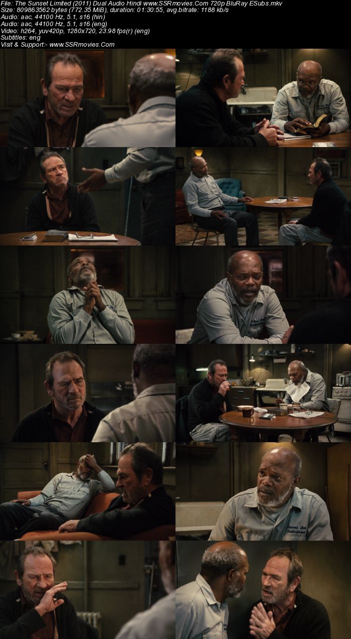 The Sunset Limited (2011) Dual Audio Hindi 480p BluRay 300MB ESubs Movie Download