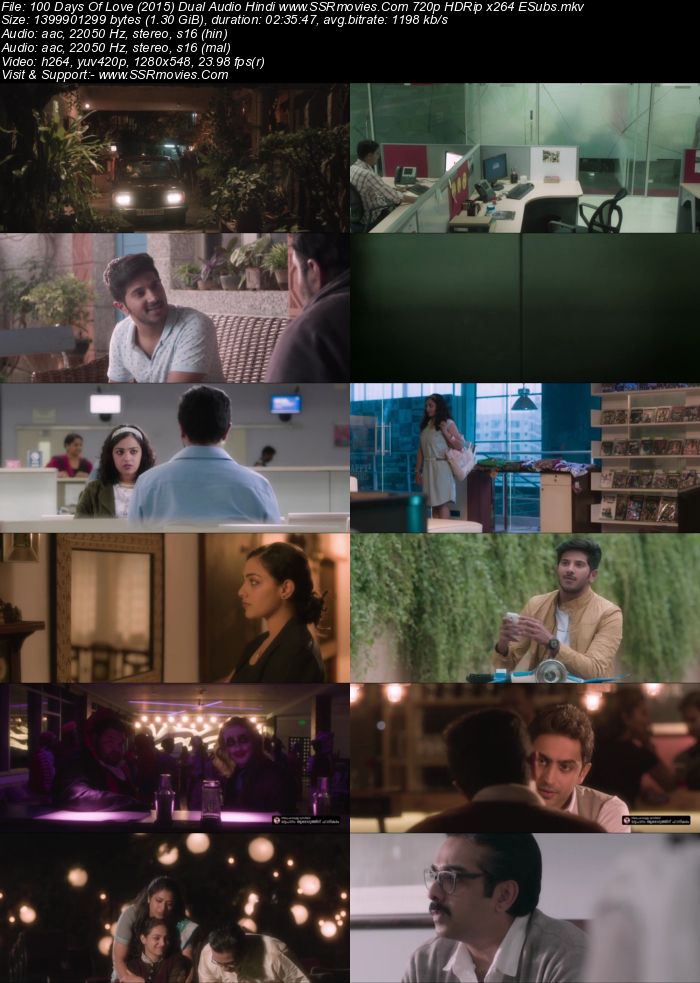 100 Days Of Love (2015) Dual Audio Hindi 480p HDRip 500MB Movie Download