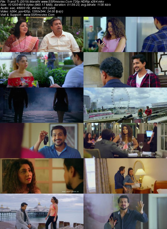 Ti and Ti (2019) Marathi 720p HDRip x264 950MB Movie Download