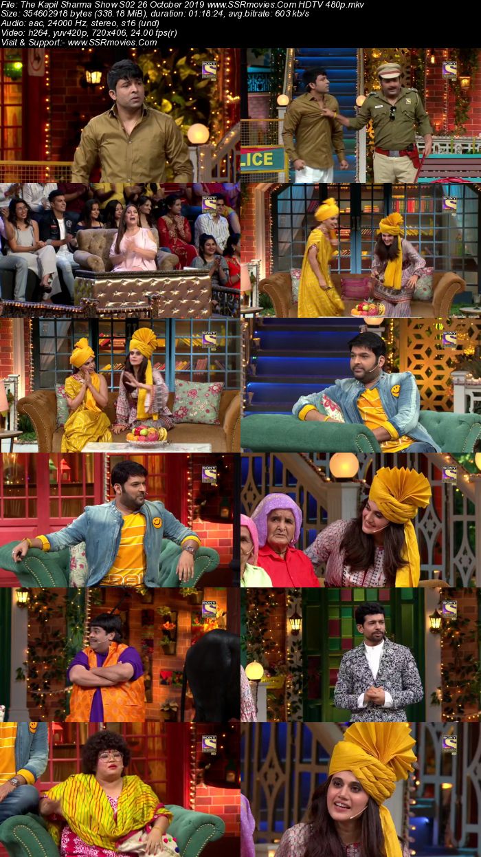 The Kapil Sharma Show S02 26 October 2019 Full Show Download HDTV HDRip 480p