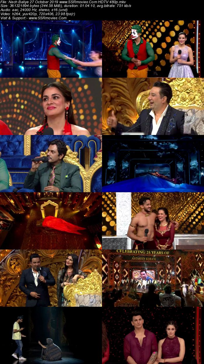 Nach Baliye 27 October 2019 HDTV 480p Full Show Download