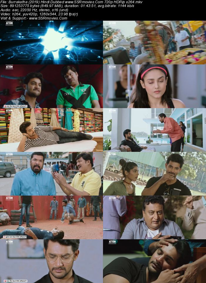 Burrakatha (2019) Hindi Dubbed 720p HDRip x264 850MB Movie Download