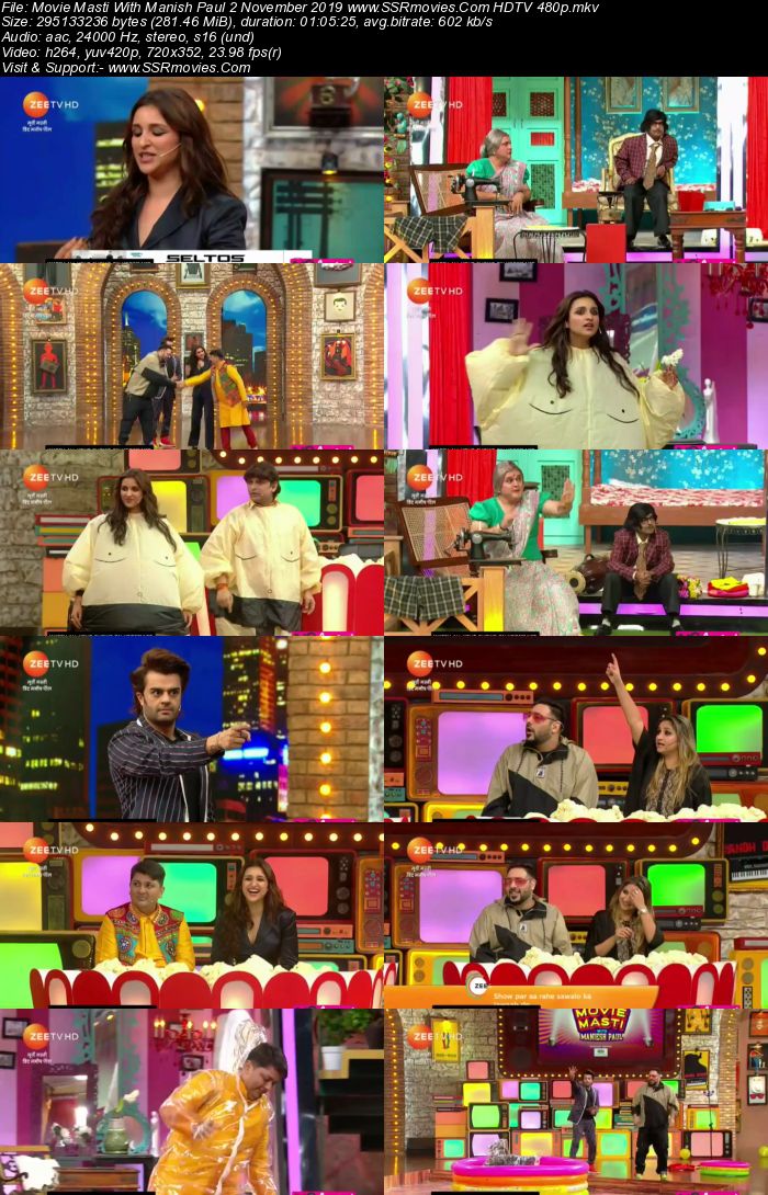 Movie Masti With Manish Paul 2 November 2019 HDTV 480p 250MB Download