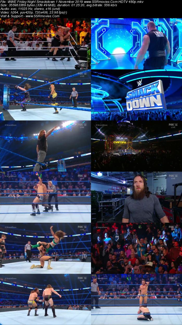 WWE Smackdown Live 1 November 2019 Full Show Download 480p 720p HDTV WEBRip