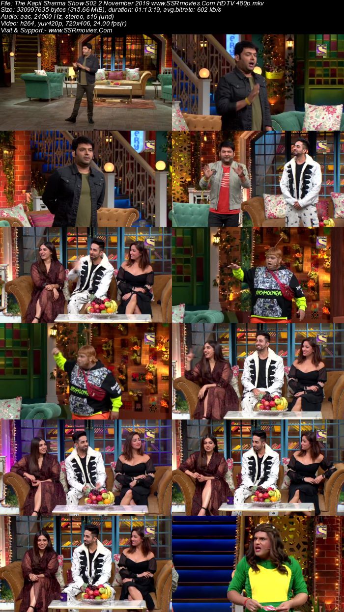 The Kapil Sharma Show S02 2 November 2019 Full Show Download HDTV HDRip 480p