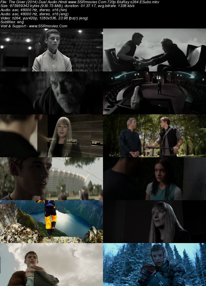 The Giver (2014) Dual Audio Hindi 720p BluRay x264 900MB ESubs Movie Download