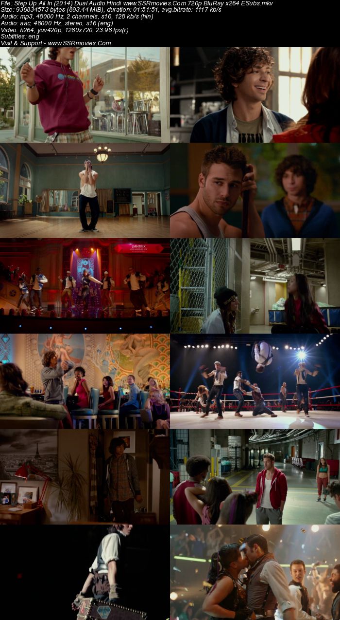 Step Up All In (2014) Dual Audio Hindi 720p BluRay x264 900MB ESubs Movie Download