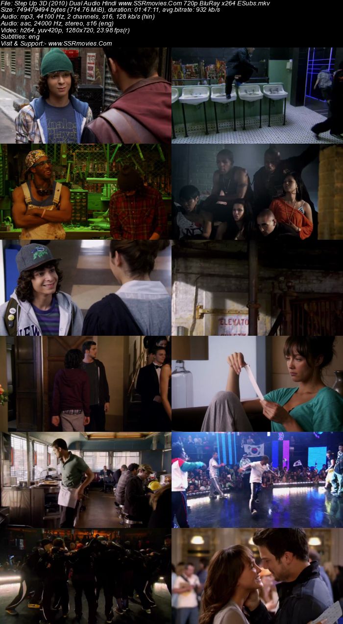 Step Up 3D (2010) Dual Audio Hindi 480p BluRay x264 350MB ESubs Movie Download