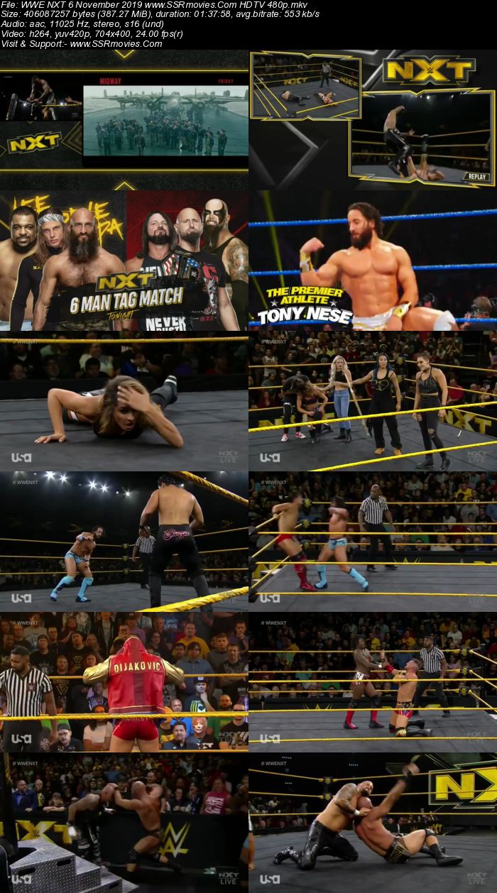 WWE NXT 6 November 2019 HDTV 480p Full Show Download