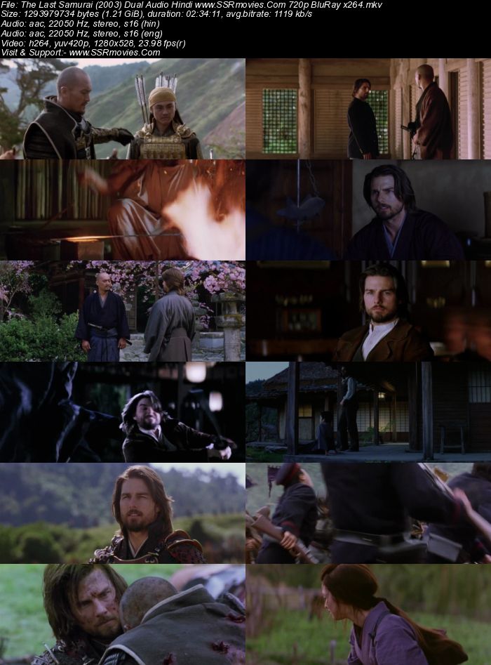 The Last Samurai (2003) Dual Audio Hindi 720p BluRay x264 1.2GB Movie Download