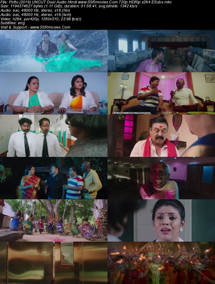 Pottu (2019) UNCUT Dual Audio Hindi 720p HDRip x264 1.1GB ESubs Movie Download