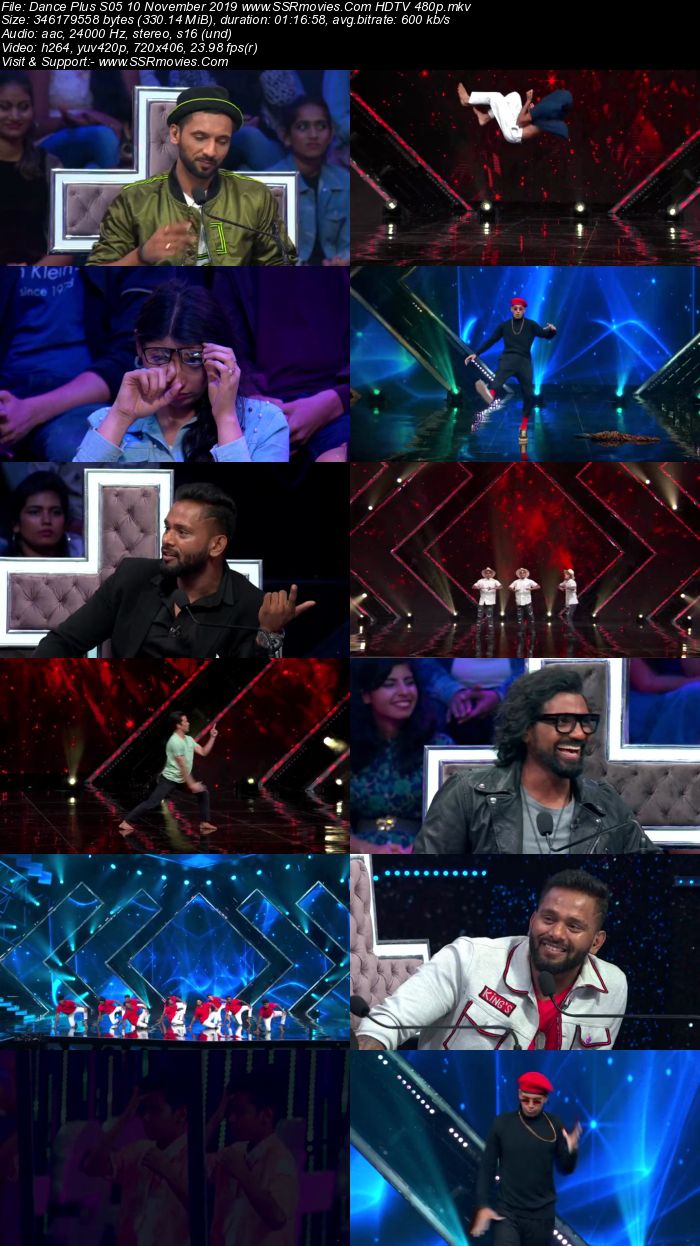 Dance Plus S05 10 November 2019 HDTV 480p 720p Download