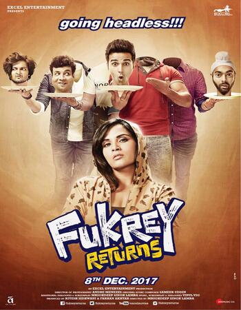 Fukrey Returns (2017) Hindi 720p WEB-DL x264 1GB Movie Download