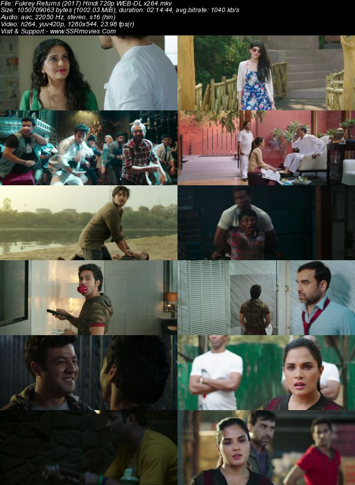 Fukrey Returns (2017) Hindi 720p WEB-DL x264 1GB Movie Download