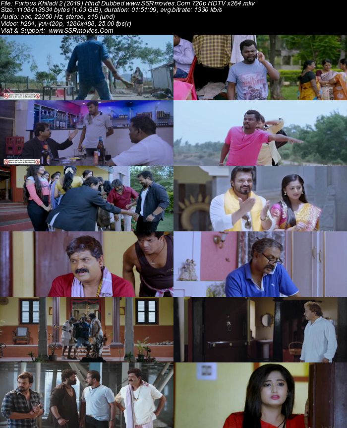 Furious Khiladi 2 (2019) Hindi Dubbed 720p HDTV x264 1GB Movie Download