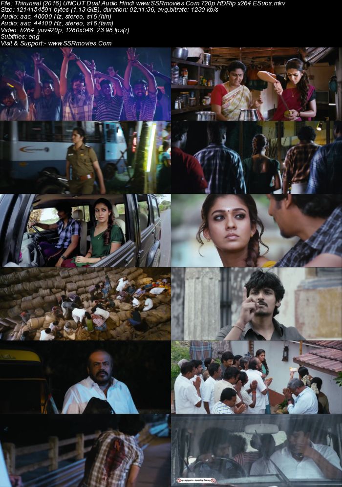 Thirunaal (2016) UNCUT Dual Audio Hindi 720p BluRay 1.1GB ESubs Movie Download