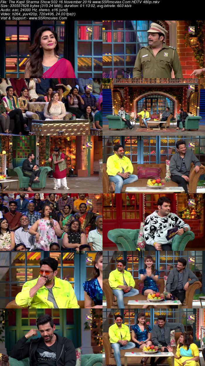 The Kapil Sharma Show S02 16 November 2019 Full Show Download HDTV HDRip 480p