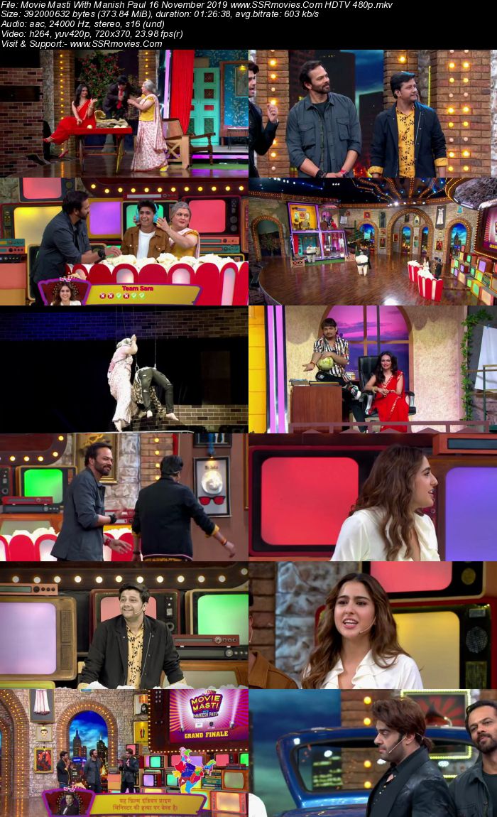 Movie Masti With Manish Paul 16 November 2019 HDTV 480p 300MB Download