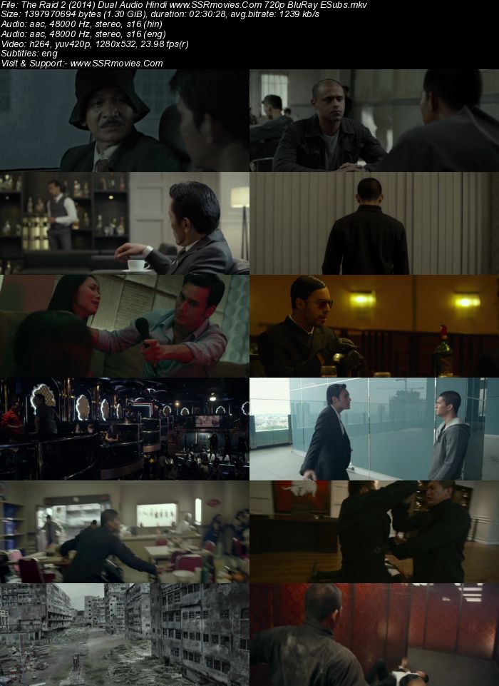 The Raid 2 (2014) Dual Audio Hindi 480p BluRay x264 500MB ESubs Movie Download