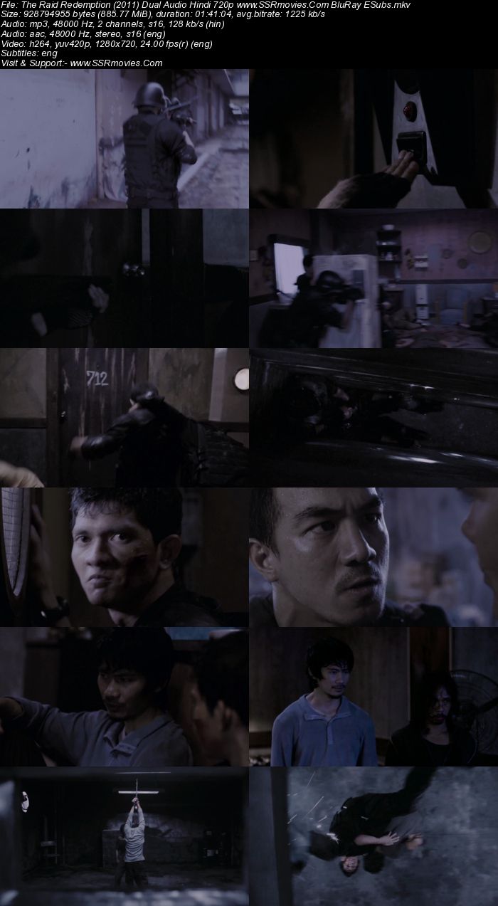 The Raid Redemption (2011) Dual Audio Hindi 720p BluRay 850MB ESubs Movie Download