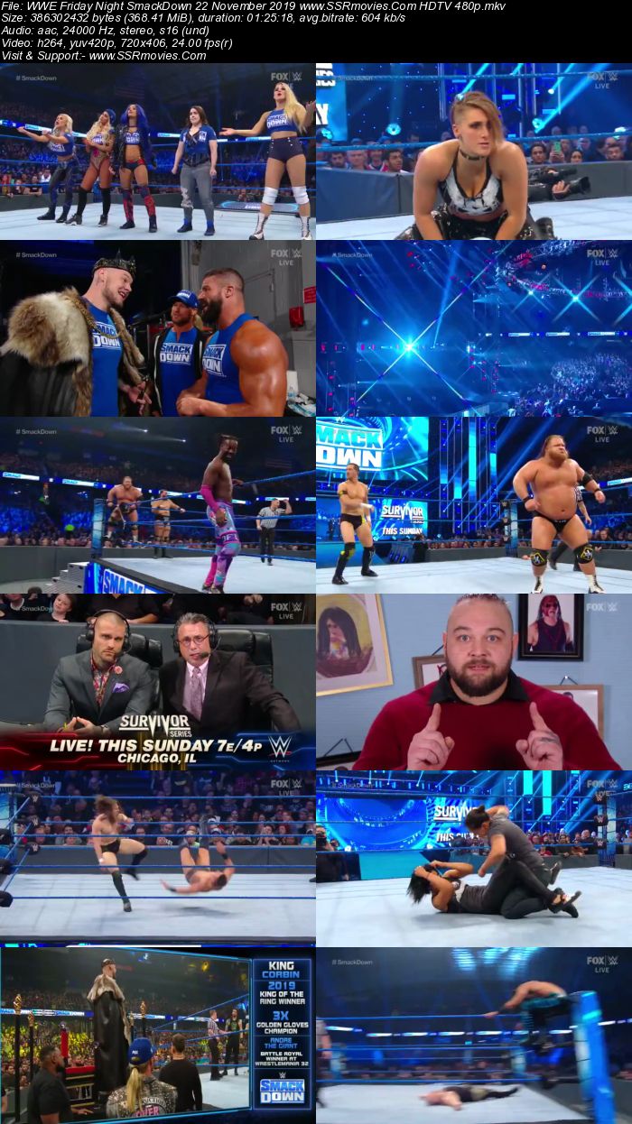 WWE Smackdown Live 22 November 2019 Full Show Download 480p 720p HDTV WEBRip