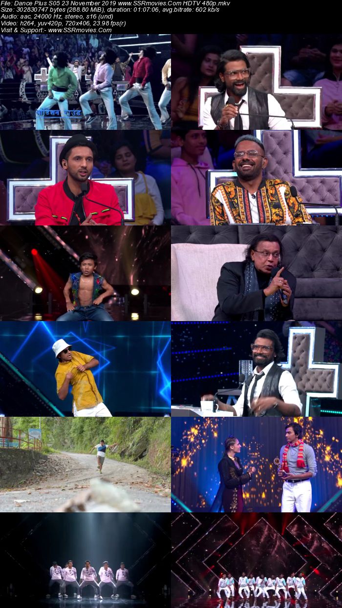 Dance Plus S05 23 November 2019 HDTV 480p 720p Download