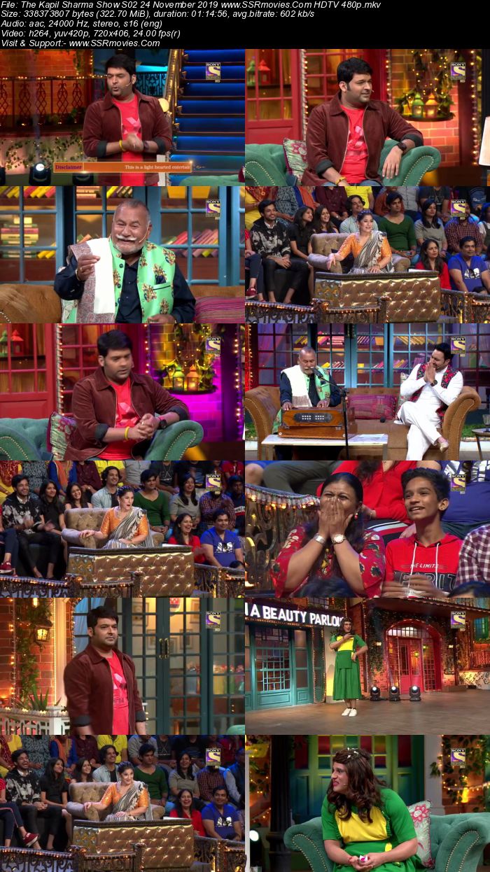 The Kapil Sharma Show S02 24 November 2019 Full Show Download HDTV HDRip 480p