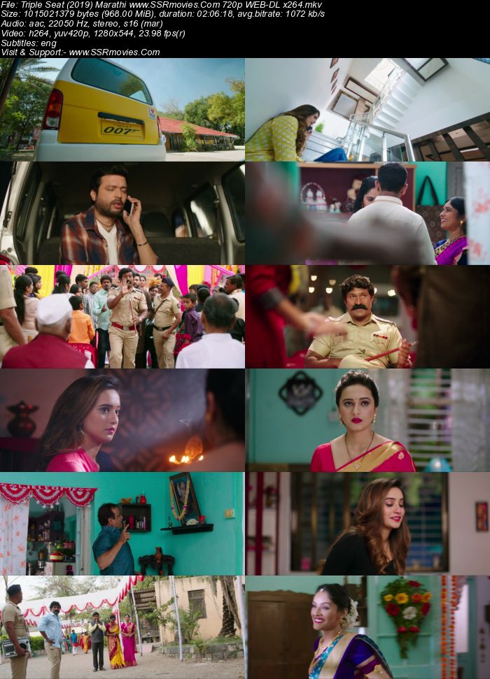 Triple Seat (2019) Marathi 480p WEB-DL x264 350MB Movie Download