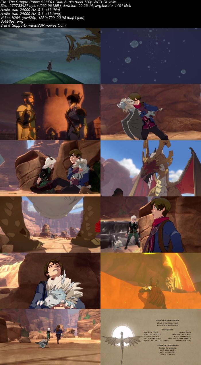 The Dragon Prince S03 Complete Hindi 720p WEB-DL x264 2.4GB Download