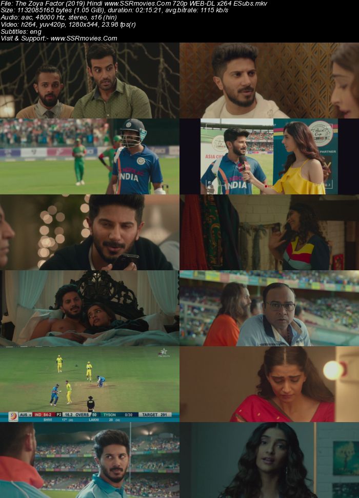 The Zoya Factor (2019) Hindi 480p WEB-DL x264 400MB ESubs Movie Download