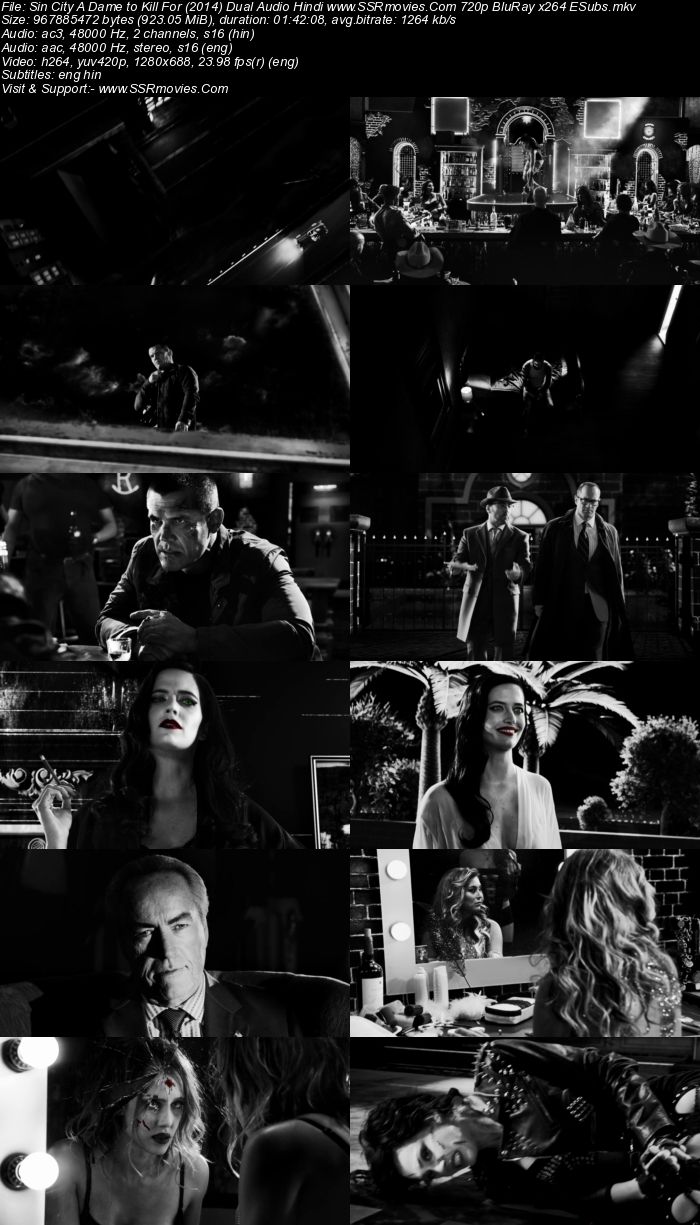 Sin City A Dame to Kill For (2014) Dual Audio Hindi 1080p BluRay 1.8GB Movie Download