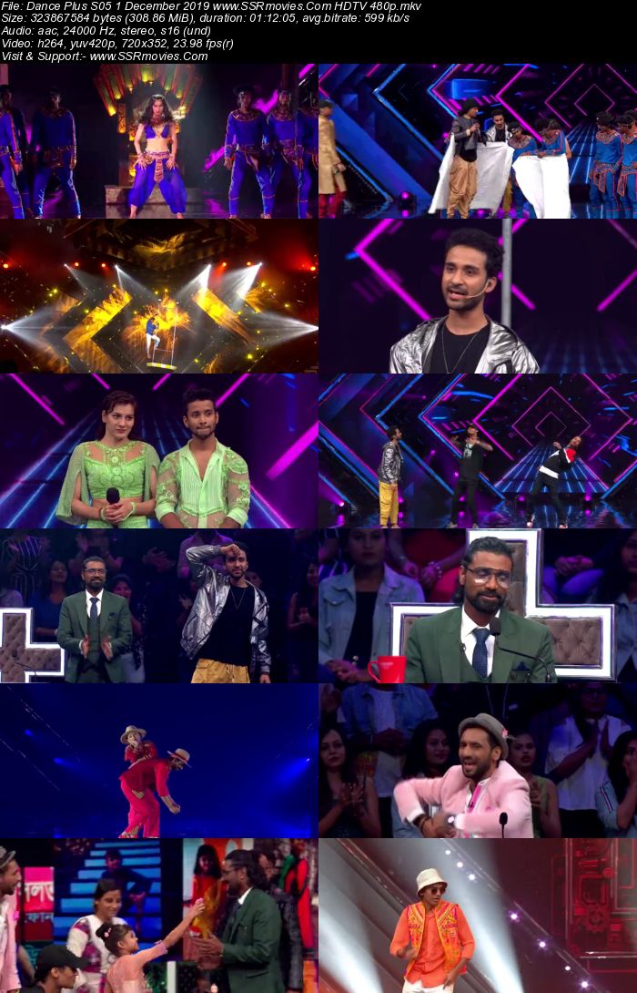 Dance Plus S05 1 December 2019 HDTV 480p 720p Download