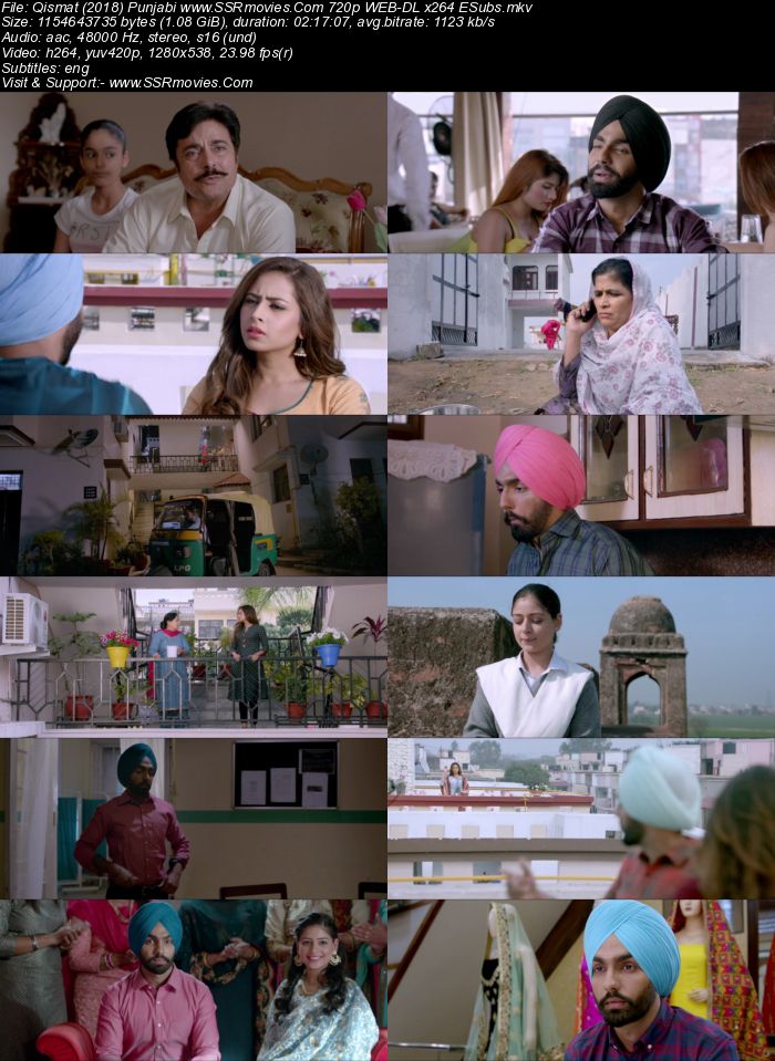Qismat (2018) Punjabi 720p WEB-DL x264 1.1GB ESubs Movie Download