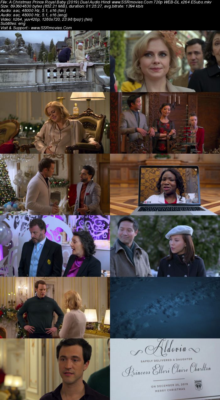 A Christmas Prince: Royal Baby (2019) Dual Audio Hindi 720p BluRay x264 Movie Download