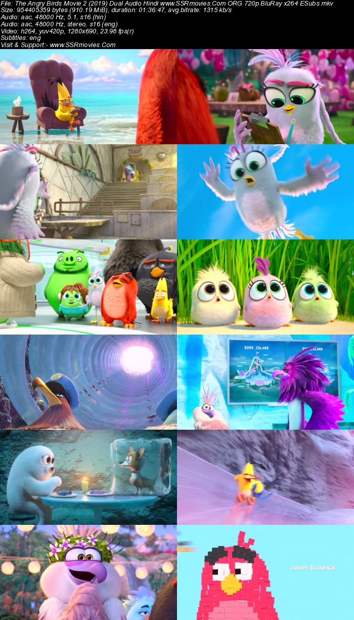 The Angry Birds Movie 2 (2019) Dual Audio Hindi 720p BluRay 900MB Full Movie Download