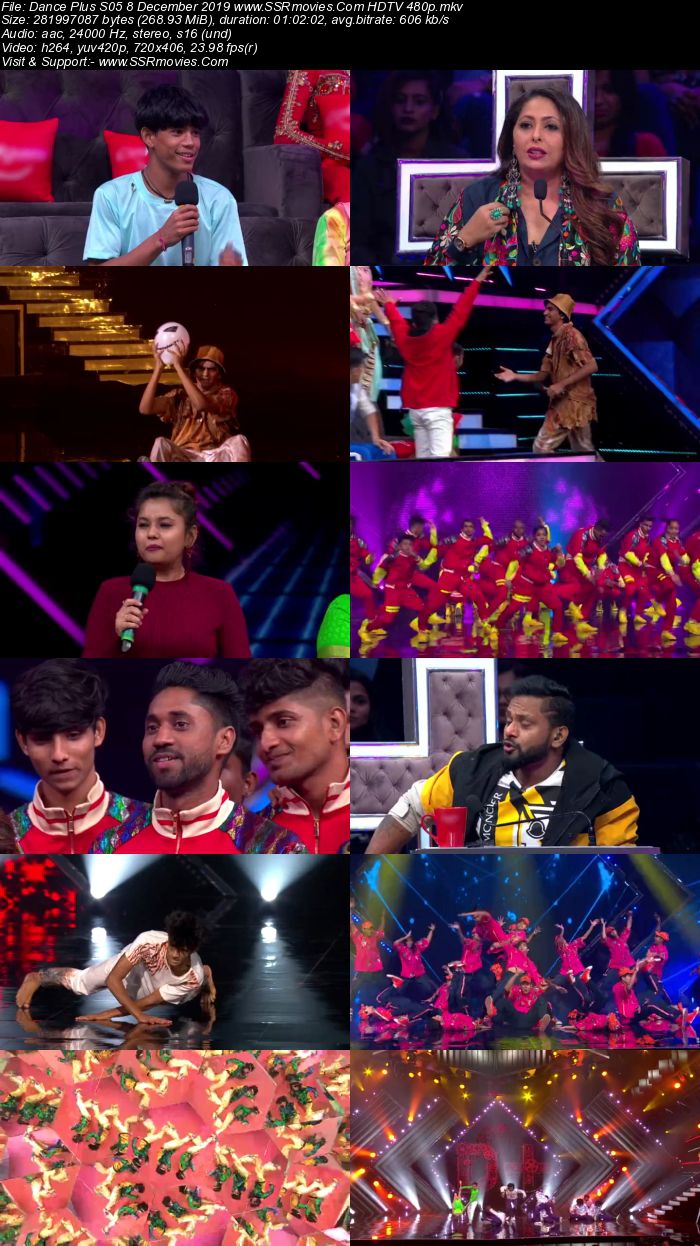 Dance Plus S05 8 December 2019 HDTV 480p 720p Download