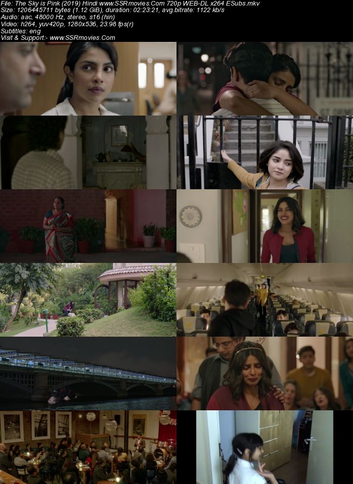 The Sky Is Pink (2019) Hindi 480p HDRip 400MB ESubs Full Movie Download