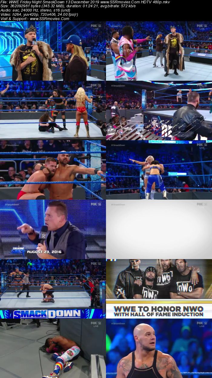 WWE Friday Night SmackDown 13 December 2019 Full Show Download 480p 720p HDTV WEBRip