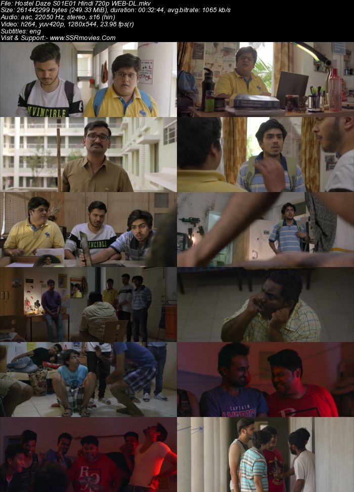 Hostel Daze S01 Complete Hindi 720p 480p WEB-DL x264 1.2GB Download