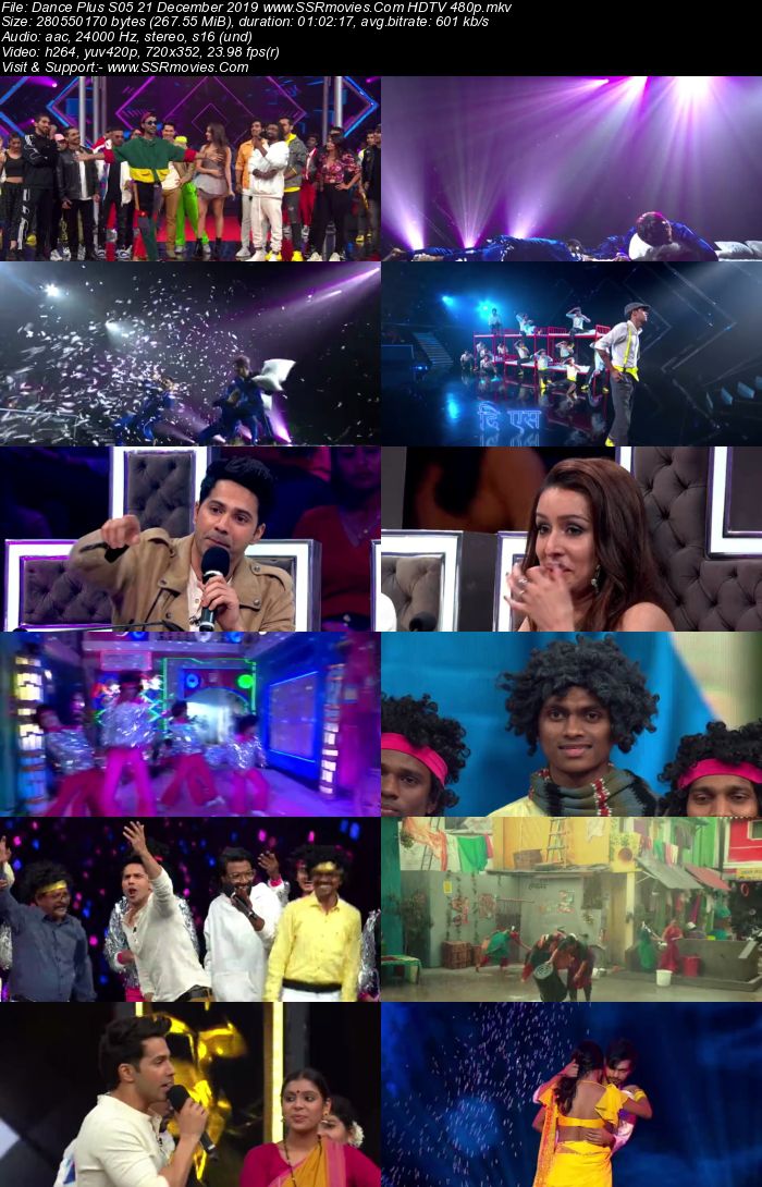 Dance Plus S05 21 December 2019 HDTV 480p 720p Download