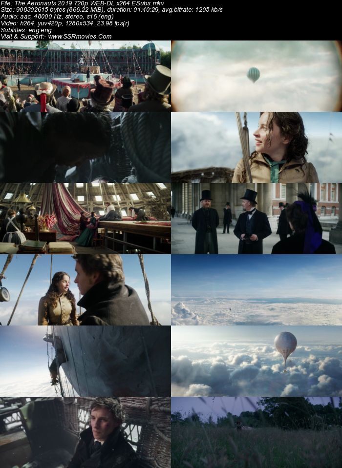 The Aeronauts (2019) English 720p WEB-DL x264 850MB Full Movie Download