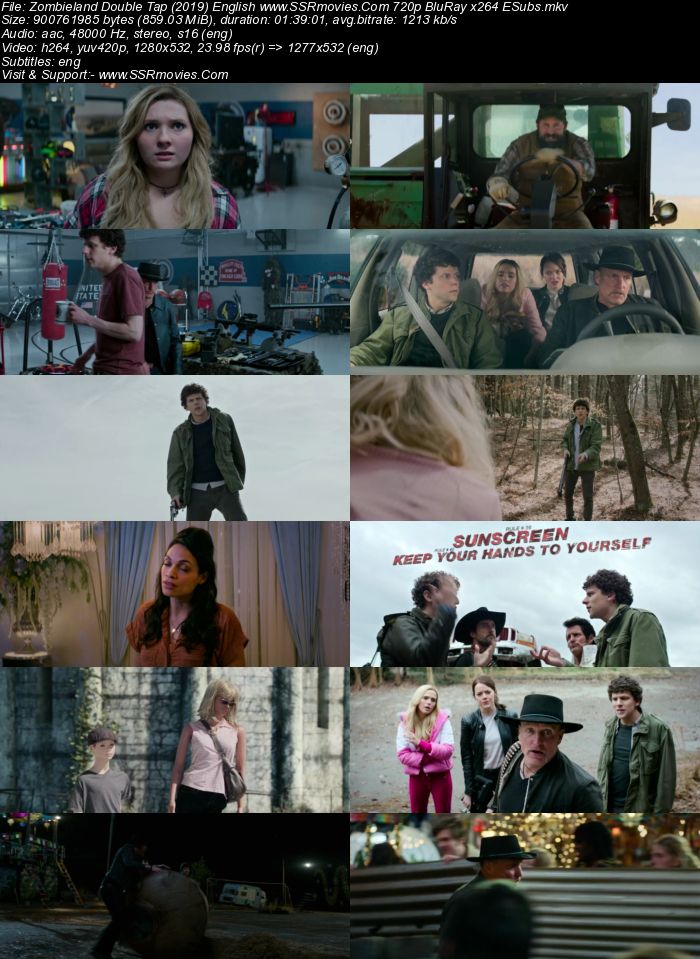 Zombieland: Double Tap (2019) English 480p BluRay x264 300MB Full Movie Download