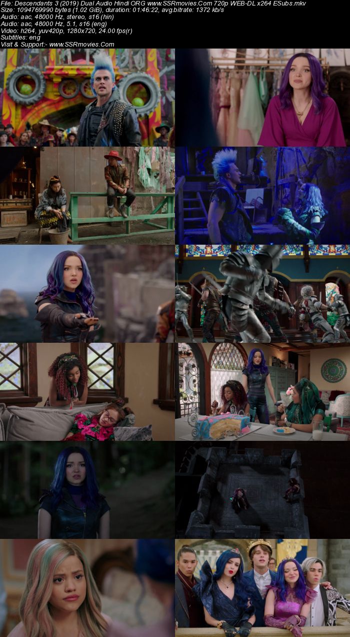 Descendants 3 (2019) Dual Audio Hindi 720p WEB-DL x264 1GB Full Movie Download